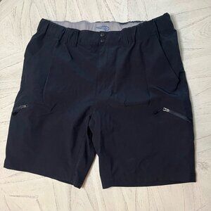 Reel life hybrid shorts in black fishing water size XL